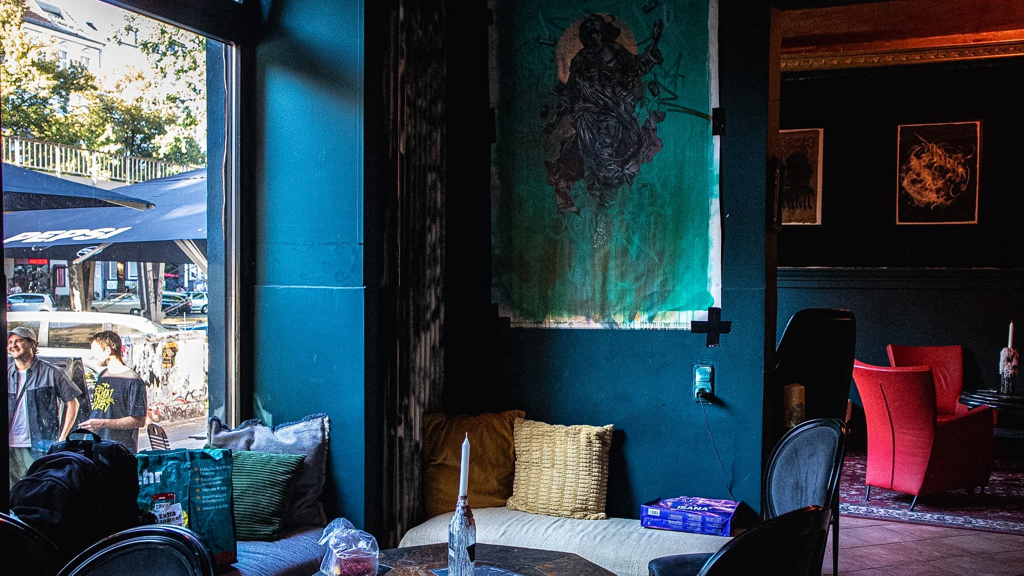 Art exhibition and ambient interior at Beetroot Berlin